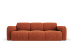 Trivietė sofa Windsor & Co Lola, 235x95x72 cm, raudona