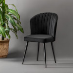 2-ių kėdžių komplektas Kalune Design Rubi, juodas