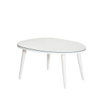 Kavos staliukas Asir, 75x38x55cm, baltas