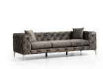 Sofa Hannah Home Como, 237x90x70 cm, ruda