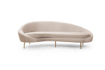 Trivietė sofa Asir Eses Left, smėlio spalvos