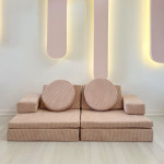 Sofa-lova Asir Puzzle, rožinė