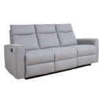 Sofa-reglaineris Evelekt, 204x93x102cm, pilka