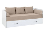Sofa-lova Tetrix, balta/smėlio