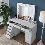 Kosmetinis staliukas Kalune Design BJ119 - 2895, baltas