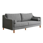 Trivietė sofa Nordi, pilka/ruda