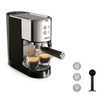 Krups espresso aparatas su pompa, nerūdijančio plieno, kompaktiškas dizainas, automatinis išjungimas, Thermoblock XP444C10