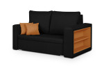 Sofa-lova Pavel Pablo1, 150x85x85 cm, juoda/oranžinė