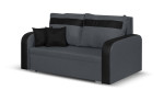 Sofa-lova Condi2, 142x85x85 cm, pilka/juoda
