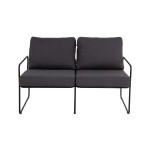 Lauko sofa Patio Nefryt, pilka/juoda
