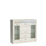 Vitrina Halmar Indianapolis I8, balta