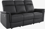 Trivietė sofa Loft Southbrook, juoda