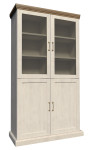 Vitrina Royal W4D, baltos/ąžuolo spalvos