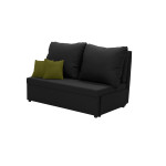 Sofa-lova Belleza Tom, juoda/žalia