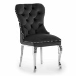 Valgomojo kėdė Wood Garden Madame Glamour, juoda