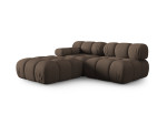 Modulinė sofa Micadoni Bellis, 282x94x64 cm, ruda
