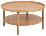 Kavos staliukas Actona Banbury, 80x80x42 cm, rudas