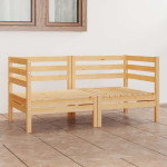 Dvivietė sodo sofa, pušies medienos masyvas