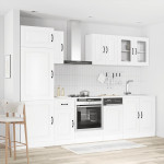 Virtuvinių spintelių komplektas, 8 dalių, Kalmar, balta