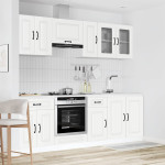 Virtuvinių spintelių komplektas, 8 dalių, Kalmar, balta