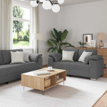 Sofa 2 vnt. Tamsiai pilka audinys