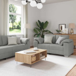 Sofa 2 vnt. Debesų pilka audinys