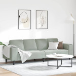 Svetainės sofa Šviesiai pilka 250 x 77 x 76 cm