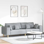 Sofa Šviesiai pilka 250 x 77 x 76 cm audinys