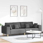 Sofa Tamsiai pilka 250 x 77 x 76 cm audinys