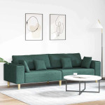 Sofa Tamsiai žalia 250 x 77 x 76 cm audinys