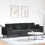 Sofa Juoda 250 x 77 x 76 cm Aksomas