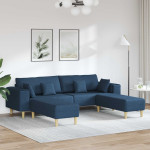 Sofa 3 vnt. Mėlyna audinys