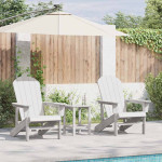 Sodo Kėdė 2 vnt. Balta Polietilenas