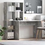 Stalas Betono pilka 138,5 x 55 x 143 cm Apdirbta mediena