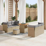 Sodo Sofų Rinkinys Bežinė ir šviesiai pilka poliratanas