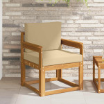 Lauko sofa Kietos akacijos mediena Natūralus ir bežinis