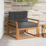 Lauko Vidurinis Sofa Kietos akacijos mediena