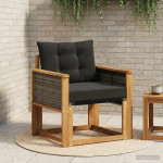 Lauko Vidurinis Sofa Kietasis akacijos medis ir Textilene