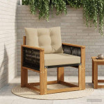 Lauko Vidurinis Sofa Kietasis akacijos medis ir Textilene
