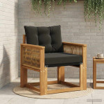 Lauko Vidurinis Sofa Kietasis akacijos medis ir Textilene