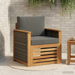 Lauko Vidurinis Sofa Natūralus ir antracitas