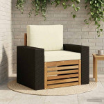 Lauko Vidurinis Sofa Natūralus ir grietinėlė