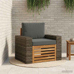 Lauko Vidurinis Sofa Natūralus ir antracitas