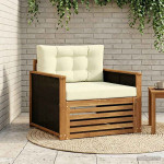 Lauko Vidurinis Sofa Natūralus ir grietinėlė