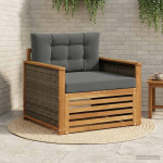 Lauko Vidurinis Sofa Natūralus ir antracitas