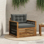 Lauko Vidurinis Sofa Natūralus ir antracitas