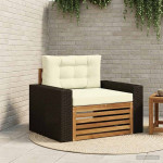 Lauko Vidurinis Sofa Natūralus ir grietinėlė