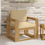 Lauko sofa Poliesteris Balta ir Bežė