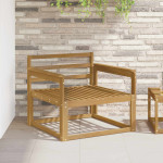 Lauko Vidurinis Sofa Kietos akacijos mediena Balta