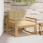 Lauko Vidurinis Sofa Poliesteris Balta